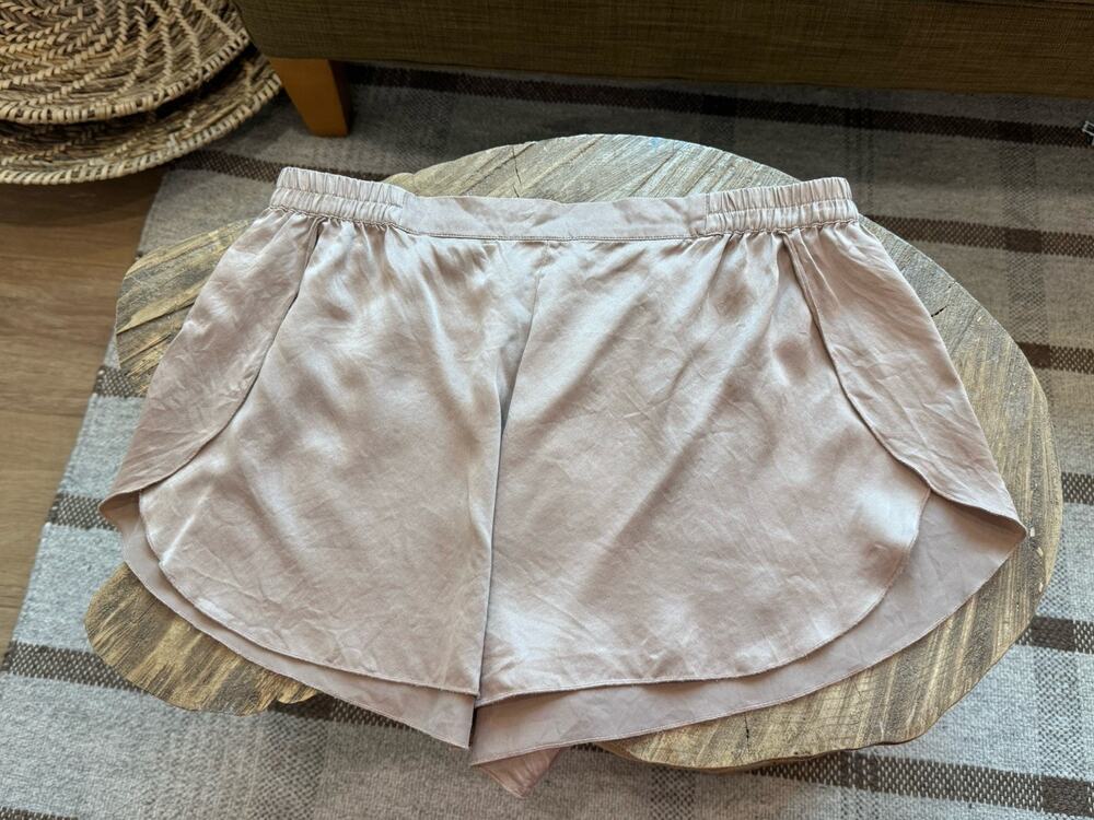 Lunya Washable Silk Tulip Shorts Bottom Medium Otium Tan Pink